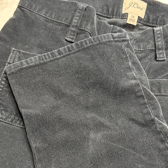 J. Crew Charcoal Corduroy Trousers size 26 - Picture 4 of 5